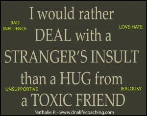 Hug from Toxic Friend
