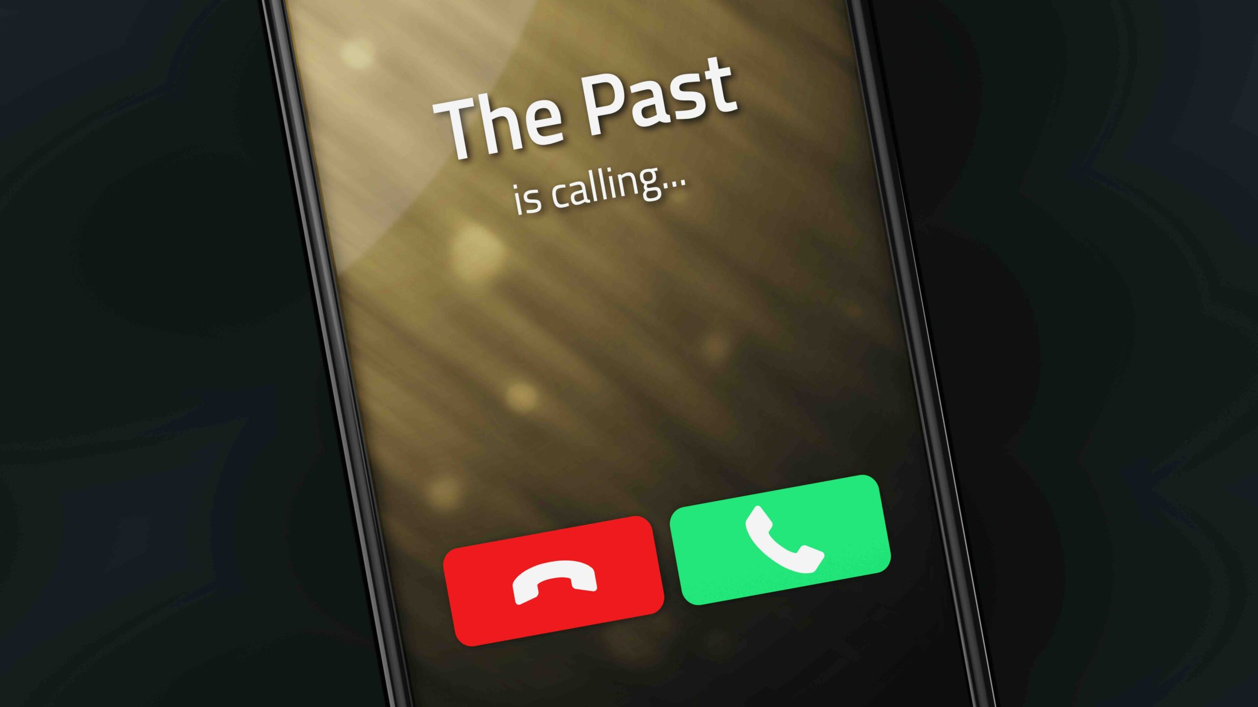 The Past is Calling on a cell phone